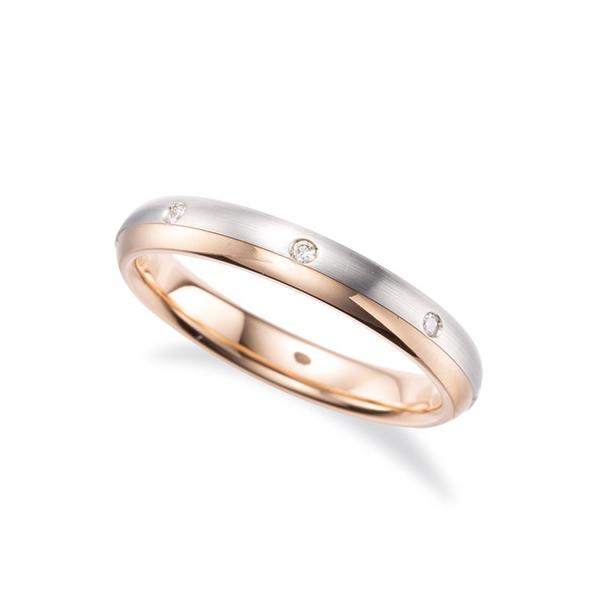 ピンクゴールド　プラチナ　ダイヤモンドリング　K18PG/Pt950　【マリッジリング】　【結婚指輪】　【ペアリング】【ジュエリーリフォーム】