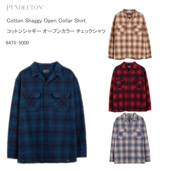 PENDLETON ペンドルトン  6475-5000 コットンシャギー オープンカラー チェックシャツ Cotton Shaggy Open Collar Check Shirt  シャドーチェック オンブレ