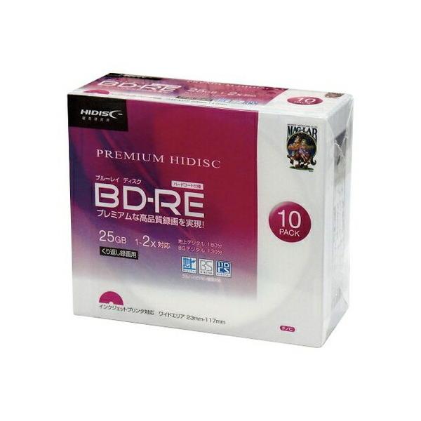 AY(AS ONE) fBAfBXN BD-RE JԂ^p 10 HDVBE25NP10SC 1P[X(10)