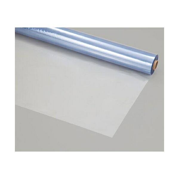 オカモトフィルム 粉ふり透明 100m 粉ふり透明PVCフィルム 137cm×100m×0.1mm／巻 オカモト(0.1mm厚 137cm