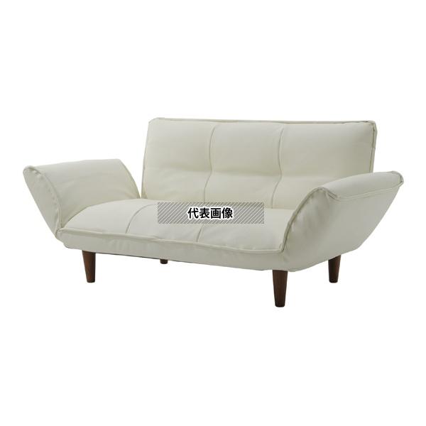 他サイト： セルタン A01p-598WH カウチソファKAN PVCホワイト 二人掛けの商品画像