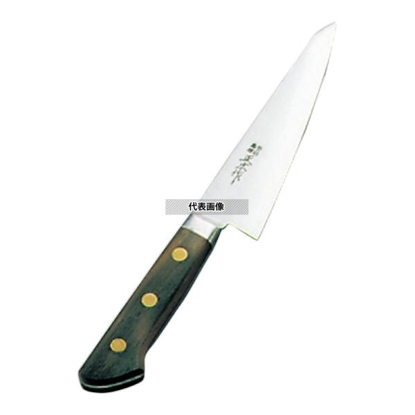 正広作(日本鋼・ツバ付) 骨スキ 角型 15cm 骨スキ 包丁 No.0589300 