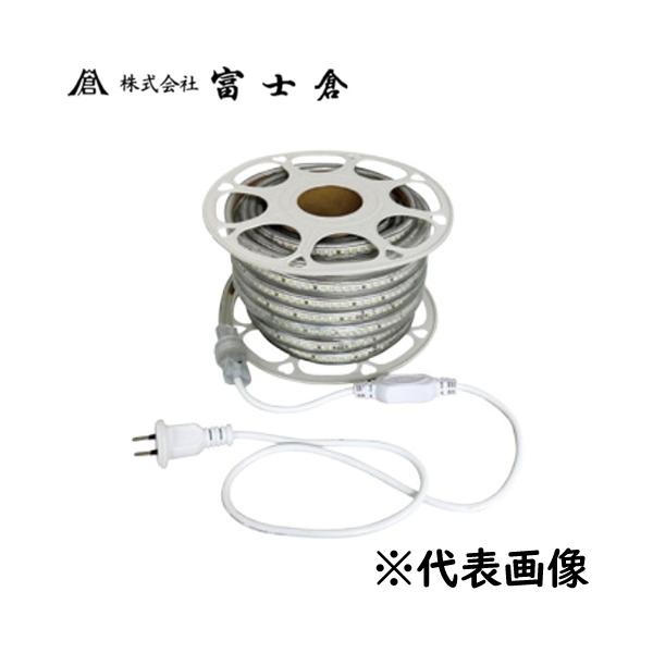富士倉 LED ロープライト両面発光 白 10m(電源付き) FRL-W10M-W 