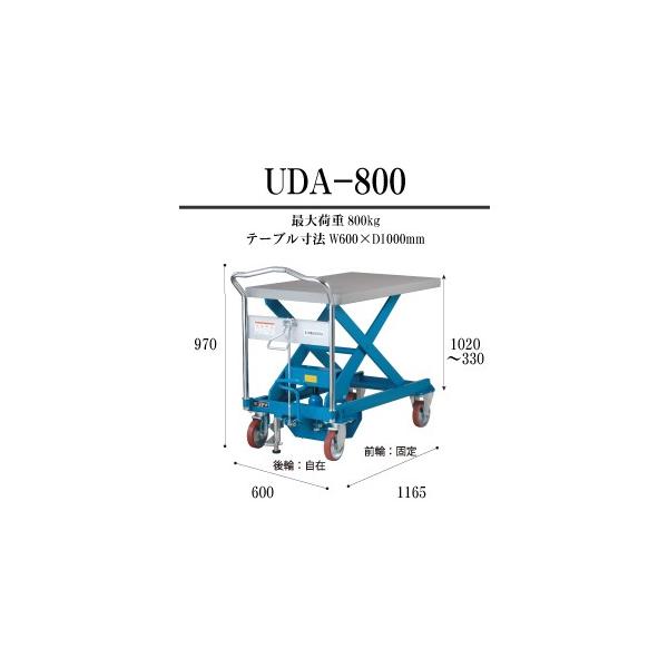ԉq(HANAOKA)@DANDY LIFT@UDA-800@X`[@800kgtgԁ@600×1000 [ʓrς] [@l]