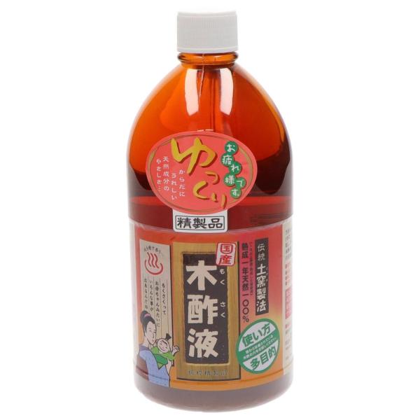 日本漢方研究所 純粋木酢液 透明ボトル入り [単品内容量/1L]