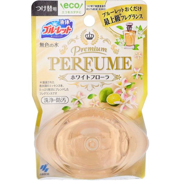 他サイト： 小林製薬 ブルーレット プレミアムパフューム ホワイトフローラ つけ替用 [単品内容量/70ml]の商品画像