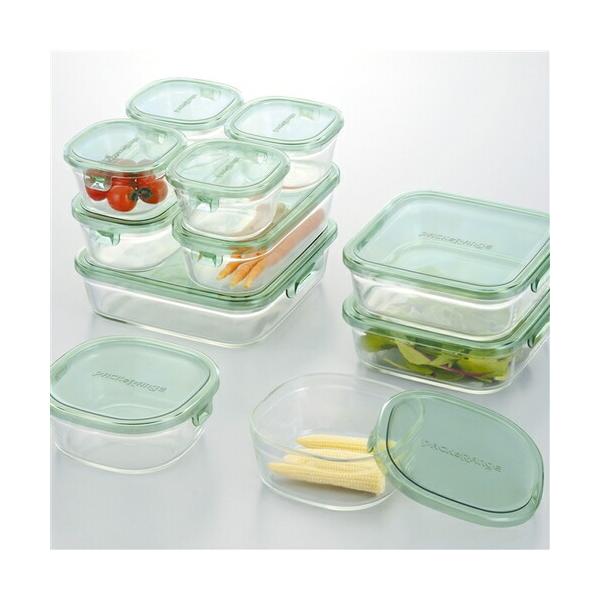 iwaki（イワキ） 耐熱ガラスパック＆レンジ PSC-PRN11G 11点セット