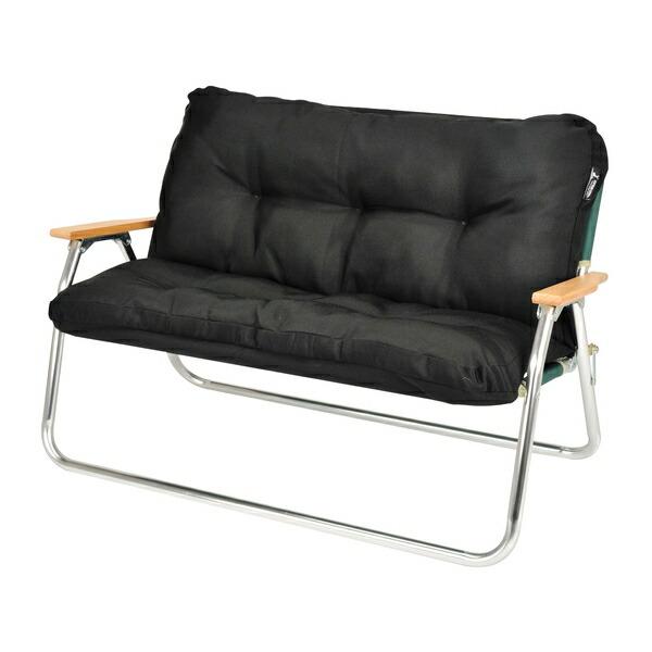 他サイト： キャプテンスタッグ (CAPTAINSTAG) UC-1685 アルミ背付ベンチ用リラックスクッションカバー（ブラック）【在庫有り】の商品画像