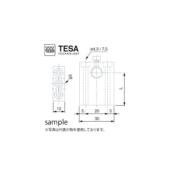 TESA(�e�T) No.02660048 VDE�z���_�[ ���t���X���[�u�ƃl�W�t ��8mm L28mm PROBE HOLDER VDE 28