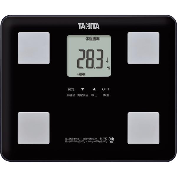 タニタ(TANITA) 体組成計 体重計 BC-760-BK ブラック