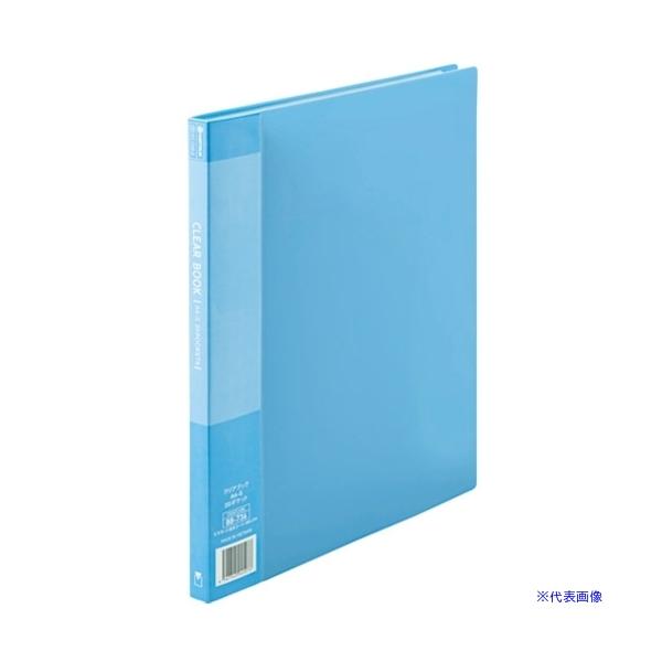 □JTX 88736)クリアーブック20P A4S青1冊D047J−BL D047JBL(1960004