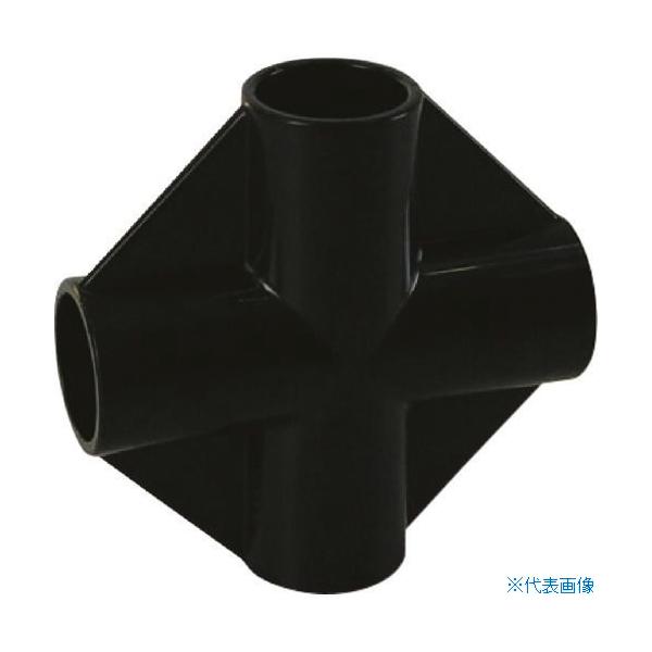 他サイト： ■YAZAKI プラスチックジョイント J-6B AAS S ブラック 枠/パイプのつなぎ用 イレクター Φ28用 J6BSBL(2162734)の商品画像