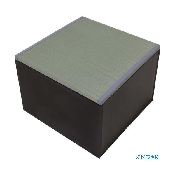 ■大島屋 畳収納ボックス ブラック ハイタイプ い草 32389(4678650)[法人限定][直送元]
