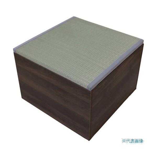 ■大島屋 畳収納ボックス ブラウン ハイタイプ い草 32419(4680155)[法人限定][直送元]