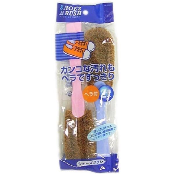 [関連word] 東和産業 東和 シューズブラシ2P | シューズブラシ シューズたわし 靴洗い 靴ブラシ 靴用ブラシ 東和 シューズブラシ2P コイヤファイバー 洗面所 小物 浴室日用雑貨 柄付きブラシ ピンク ブルー たわし 日用品 お...