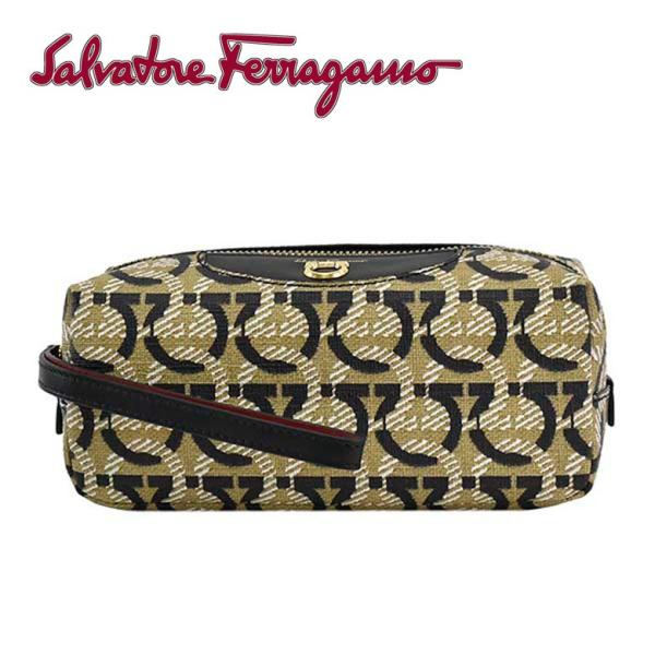 サルヴァトーレ・フェラガモ ガンチーニ ポーチ 22D876 724655 FERRAGAMO サルバトーレフェラガモ Salvatore Ferragamo ポーチ