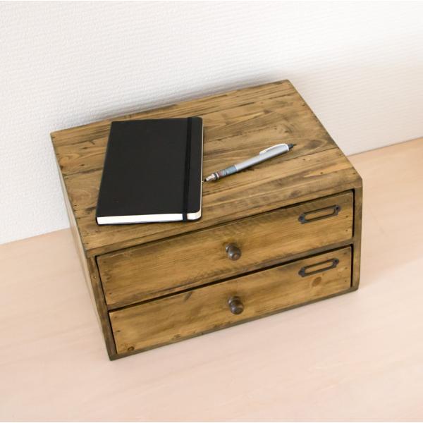 ミニチェスト ２段 小引き出し チェスト 収納 引き出し 卓上 木箱 木製 ａ４クリアホルダー 書類棚 書類箱 アンティーク 北欧 カントリー Buyee Buyee Japanese Proxy Service Buy From Japan Bot Online