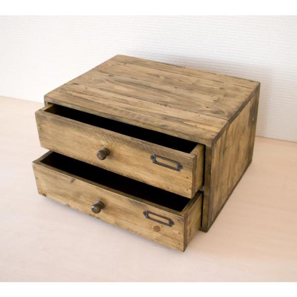 ミニチェスト ２段 小引き出し チェスト 収納 引き出し 卓上 木箱 木製 ａ４クリアホルダー 書類棚 書類箱 アンティーク 北欧 カントリー Buyee Buyee Japanischer Proxy Service Kaufen Sie Aus Japan