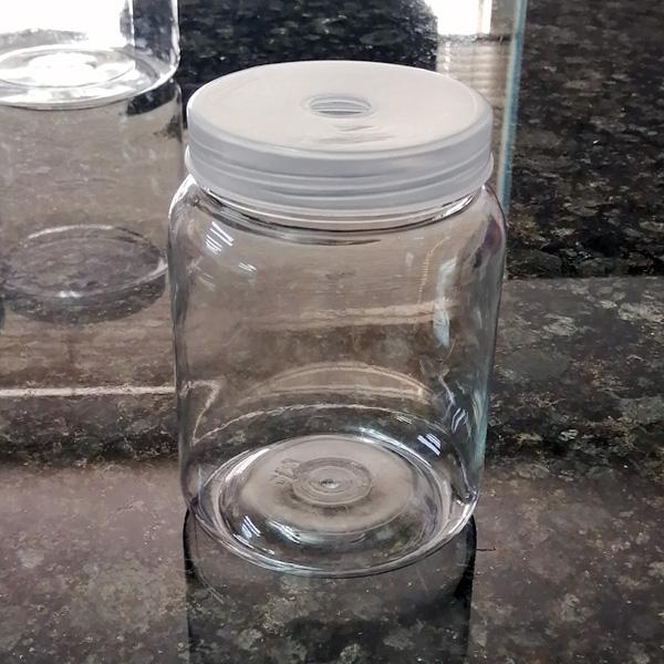 硬質クリアボトル800ml 1本 （直径8．5×13．0cm）穴あき