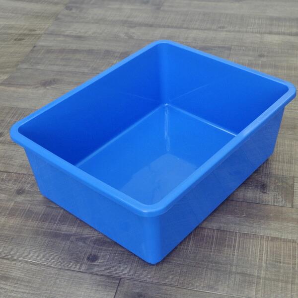アクアリウム 用品)【鈴木製作所】角型タライ プラ桶 青 メダカ