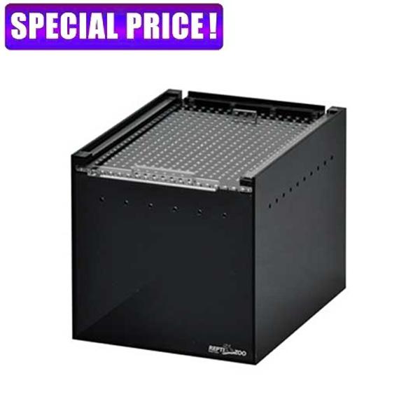 サンコー SANKO　レプタイルボックス　ハーフ　BK　ブラック　E224『特長』省スペースで、クリアに映えるアクリル製ケースピタッと閉じるマグネットストッパー付き。スライド式　天フタのスリムなケース！『対象生体』爬虫類、両生類『サイズ』W...