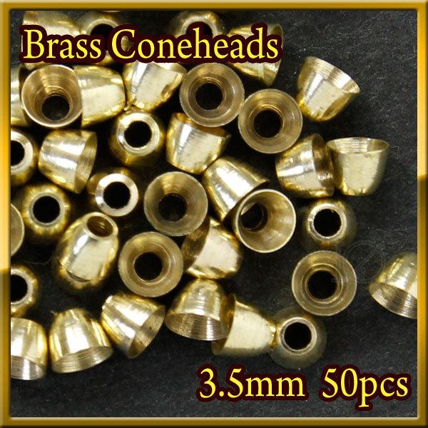 uX r[Y R[wbh` Gold 50Zbg Brass Beads 3.5mm Coneheads