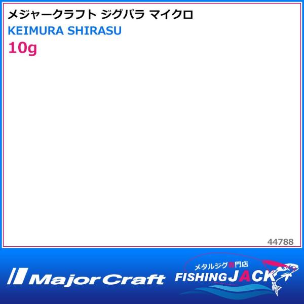 メジャークラフト ジグパラ マイクロ 10g ALL GLOW : FISHING JACK