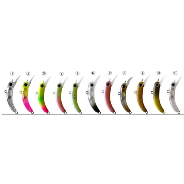 1089工房 さかさにょろ 35FS 11個セット 1089工房 さかさにょろSlim 35FS #11 レッドグロー : なつめ釣具