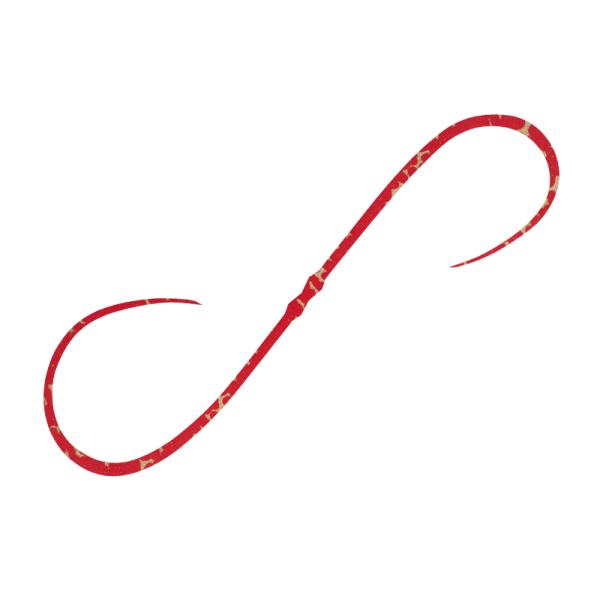 トラブルレス設計センターのストレート部分を長く設計し、ネクタイのカーリー部分と鈎を干渉させないことで、フォール中・リトリーブ中の鈎絡みを抑え、一般的な~100mエリアはもちろんディープや潮の速いエリアでもトラブルレスで快適に使用することがで...