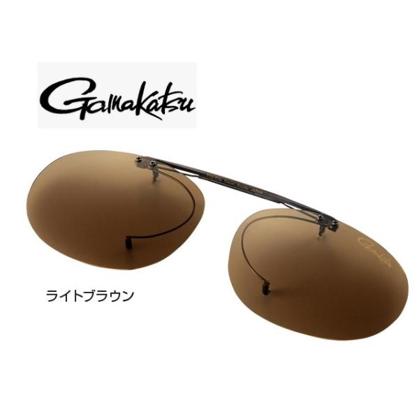 がまかつ Gamakatsu 偏光サングラス  アイウエア 偏光グラス サングラス フィッシング 釣具素材：レンズ トリアセテート　フレーム ステンレス●眼鏡の上に装着するクリップオンタイプ。7.8gの超軽量偏光サングラス。●大型レンズを採...