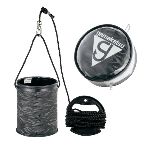 Gamakatsu（がまかつ） ポータブル水汲みバケツ GM-2461 ブラック