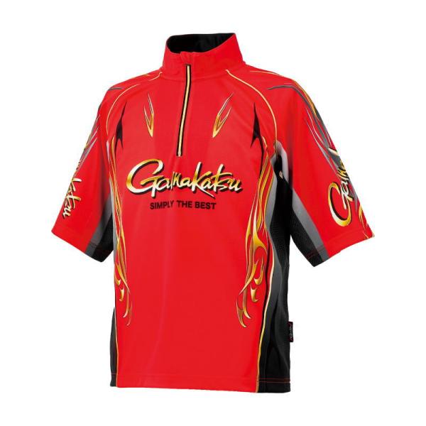 Gamakatsu（がまかつ） 2WAYプリントジップシャツ(半袖) GM-3815