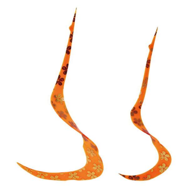 がまかつ Gamakatsu LUXXE シリコンネクタイ 桜カーリー / フィッシング ルアー 鯛ラバ タイラバ パーツ0.8mmシリコンに桜柄アクセントを配したマルチカラーで視認性を高め、ボトムのくびれが不規則な動きを演出。デッドスロー...