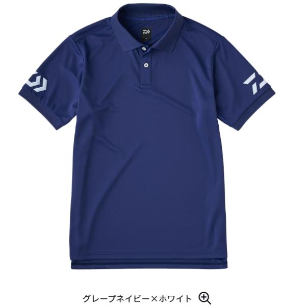 DAIWA（ダイワ） 半袖ポロシャツ DE-7925 #グレープネイビー×ホワイト