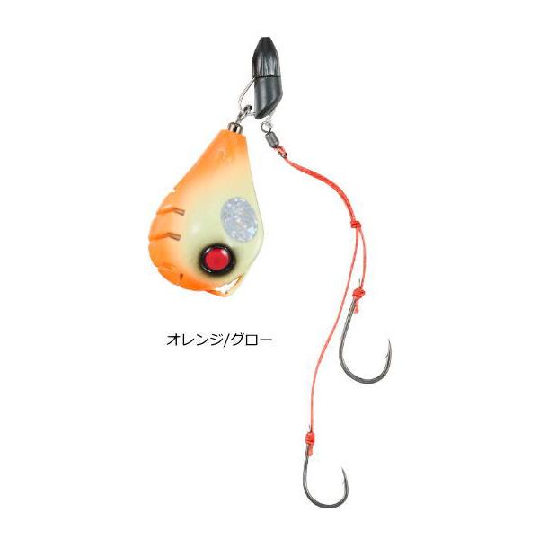 紅朱砂虎牙 DAIWA（ダイワ） 紅牙 遊動テンヤSS フリリグ 15号 オレンジ/グロー