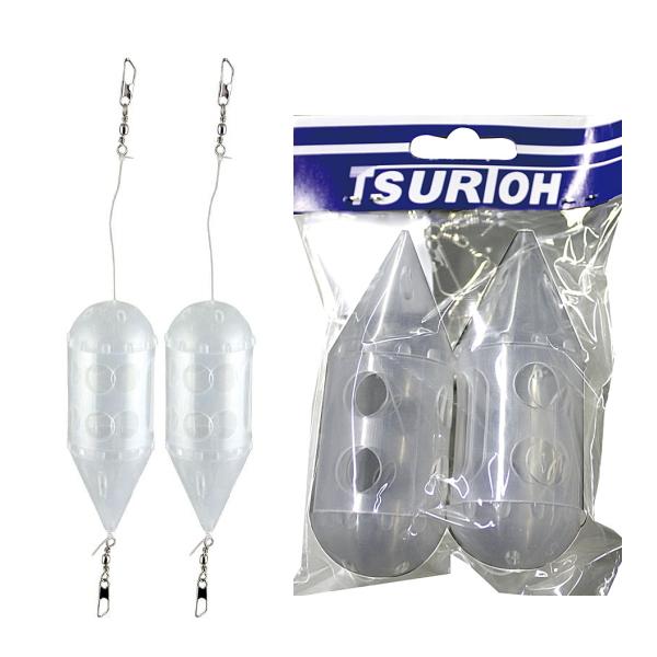 釣王 ロケットカゴ テグス付2P K072 (2個入) Lサイズ / サビキ サヨリ