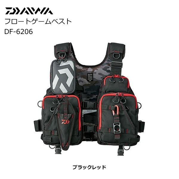 DAIWA（ダイワ） フロートゲームベスト DF-6206 ブラックレッド / 釣具