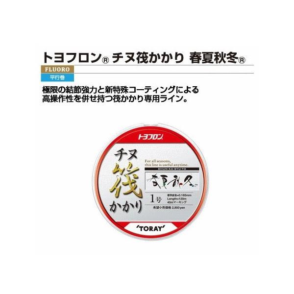 【TORAY トヨフロン チヌ筏かかり 1.2号×4＆1.5号×4】計8個セット TORAY（東レ） トヨフロン チヌ筏かかり 春夏秋冬 120m 1.5号 / 釣具