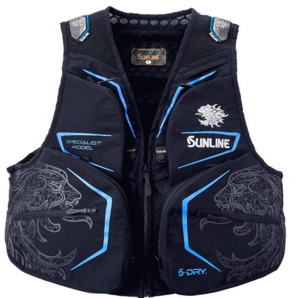 サンライン（SUNLINE） S-DRY 鮎ベスト SUA-09214 ブラック LLサイズ
