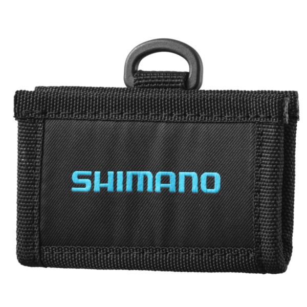 シマノのライトベスト+ターポリンポーチ シマノ（SHIMANO） ダストポーチ ピンタイプ BP-053Y ブラック Mサイズ