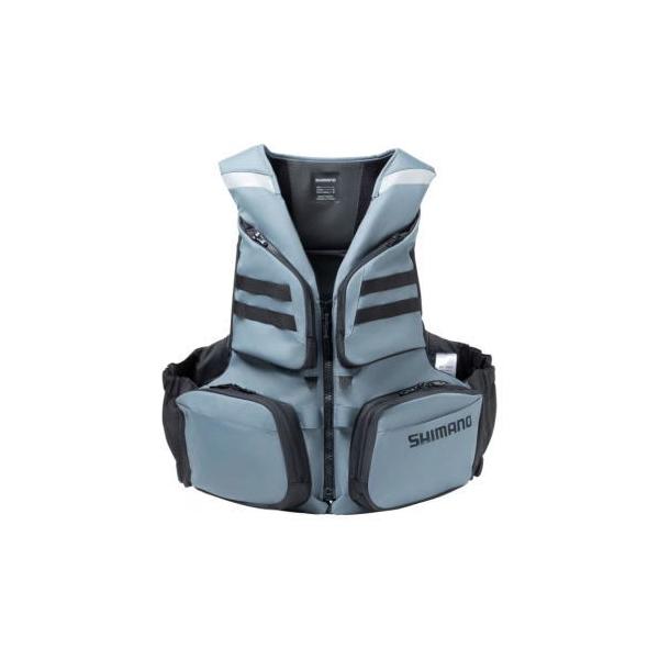 SHIMANO フローティングベスト　ライフジャケット シマノ（SHIMANO） VF-142Z フローティングベスト ブルーグレー XL