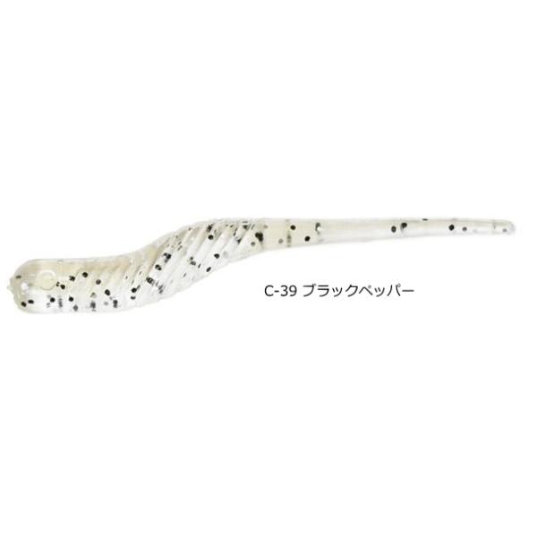 ティクト ギョピン 1.7インチ #C-39 ブラックペッパー / アジ メバル ライトゲーム ワーム つり具 メール便可