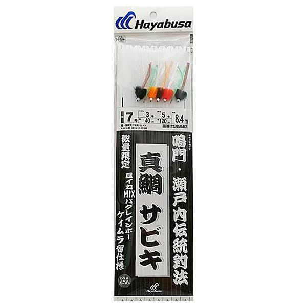 Hayabusa（ハヤブサ） 真鯛サビキ 豆イカMIXバグレインボーケイムラ留