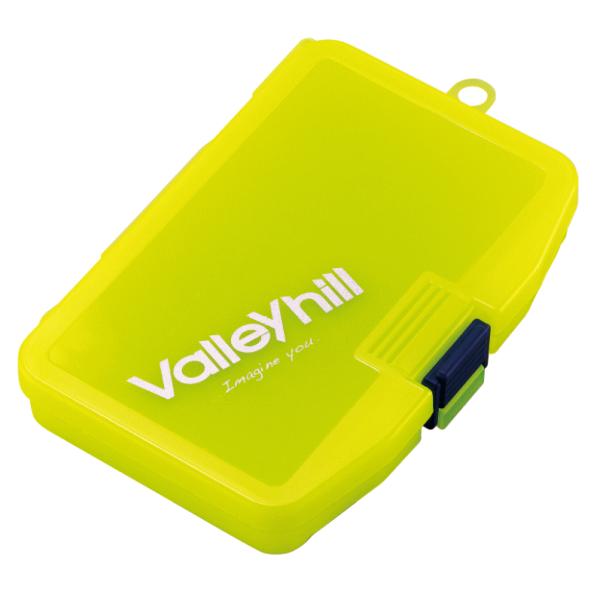 バレーヒル valleyhill ルアー 小物 パーツ タックル ケース ボックス仕切り板が4枚付属の小型ケース。仕切り板を使用しないフリースタイルと仕切り板を使用しての収納が可能。アシストフック、中・小型プラグ、小型エギ、10号程度のメタ...