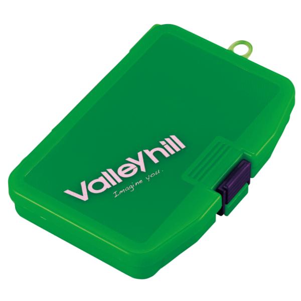 バレーヒル valleyhill ルアー 小物 パーツ タックル ケース ボックス仕切り板が4枚付属の小型ケース。仕切り板を使用しないフリースタイルと仕切り板を使用しての収納が可能。アシストフック、中・小型プラグ、小型エギ、10号程度のメタ...