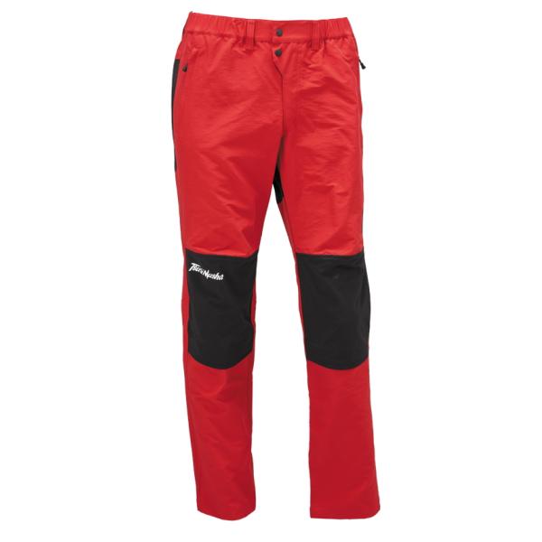 釣武者 コーデュラ ネオハイブリットパンツ レッド Mサイズ / ウェア