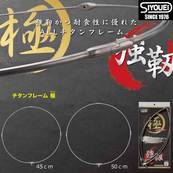 Gamakatsu 昌栄 チタンフレーム 極(きわみ) タモ枠 50cm No.811 (玉枠 