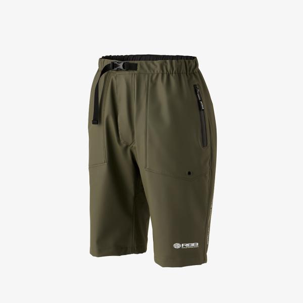 リバレイ RBB オフショアハーフパンツ オリーブ #7709 (レインウェア レインパンツ)■機能：防水■素材表：PVC50% ポリウレタン50％／裏：ポリエステル100％≪リバレイ レインウェア レインパンツ≫