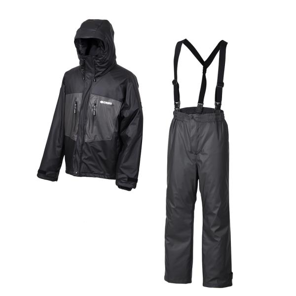 リバレイ RBBフィッシャーマンウィンタースーツ2 ブラック #7782 (防寒着 上下セット 釣り)■素材：表生地：PU(ポリウレタン)■サイズ(cm)(着丈/裄丈/身巾/股上/股下/ウエスト/ヒップ/対応身長)：M(71/87/60/3...