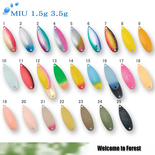 FOREST　フォレスト　ＭＩＵミュー２.２ｇ 大量５７個セット オリカラ有り FOREST フォレスト MIUミュー2.2g 大量57個セット オリカラ